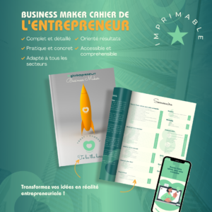 Cahier-Guide de l’entrepreneur imprimable /  دليل المقاول لإنشاء مشروع كامل في المغرب